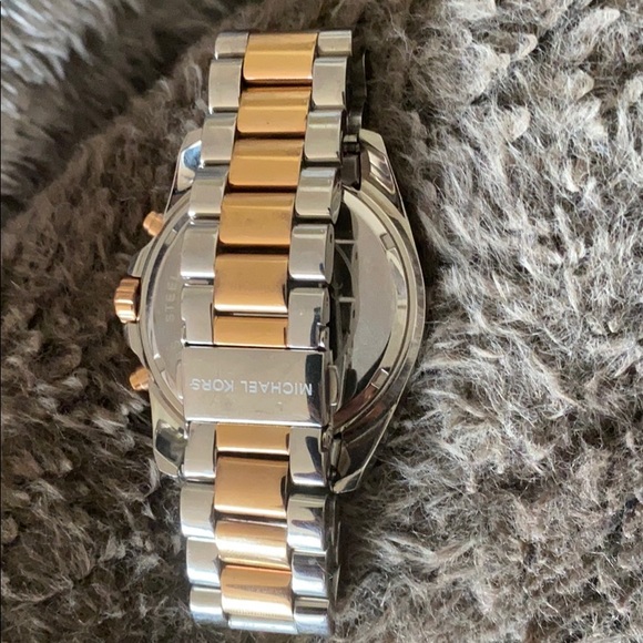 MK beautiful two-tone watch.